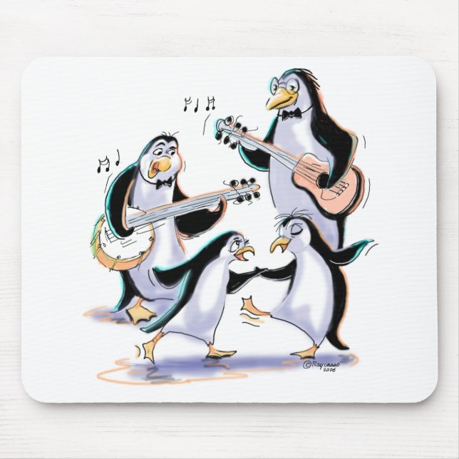 Pinguin-Schwingen Mousepad (Vorne)
