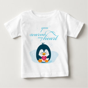 PINGUIN "Sie wärmen mein Herz " Baby T-shirt