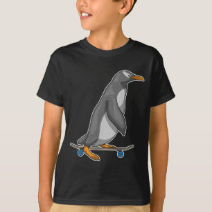Pinguin Skater Skateboard T-Shirt