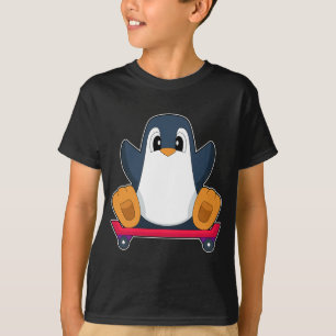 Pinguin Skater Skateboard T-Shirt