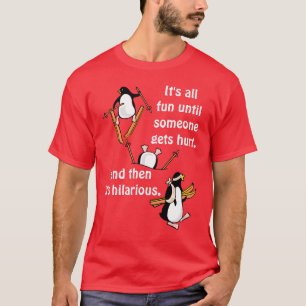 Pinguin-Ski-Abenteuer T-Shirt