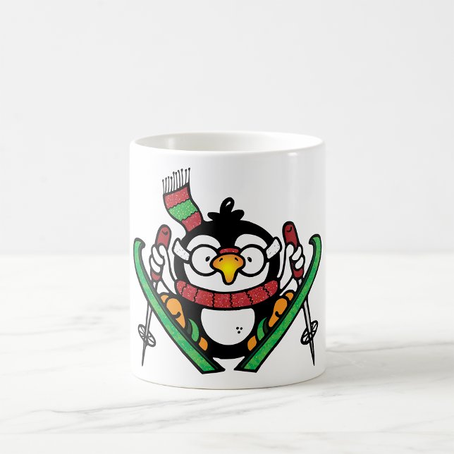 Pinguin Ski Jumping Tasse (Von Creator hochgeladen)