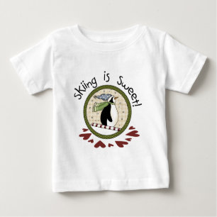 Pinguin Skifahren T - Shirt und Geschenke
