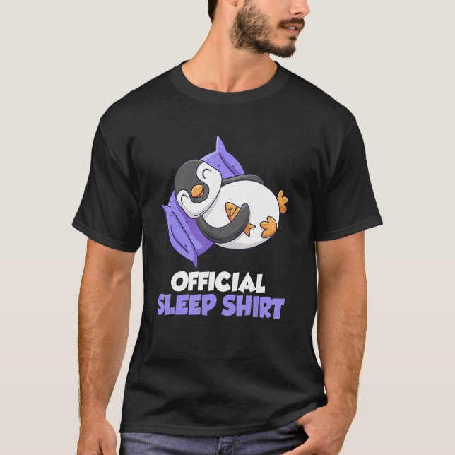 Pinguin Sleep Offiziell Sleep T-Shirt (Vorderseite)