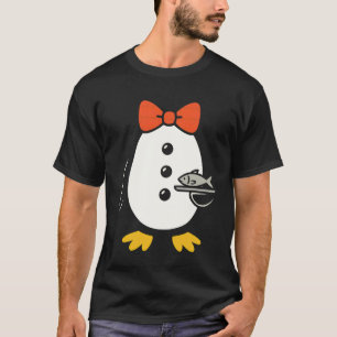 Pinguin Smoking Kostüm Kellner Server Fisch Hallow T-Shirt