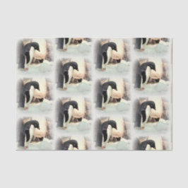 Pinguin Snowball Fight Tissue Seidenpapier