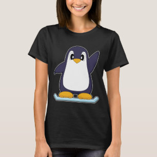 Pinguin Snowboarder Snowboard Wintersport T-Shirt