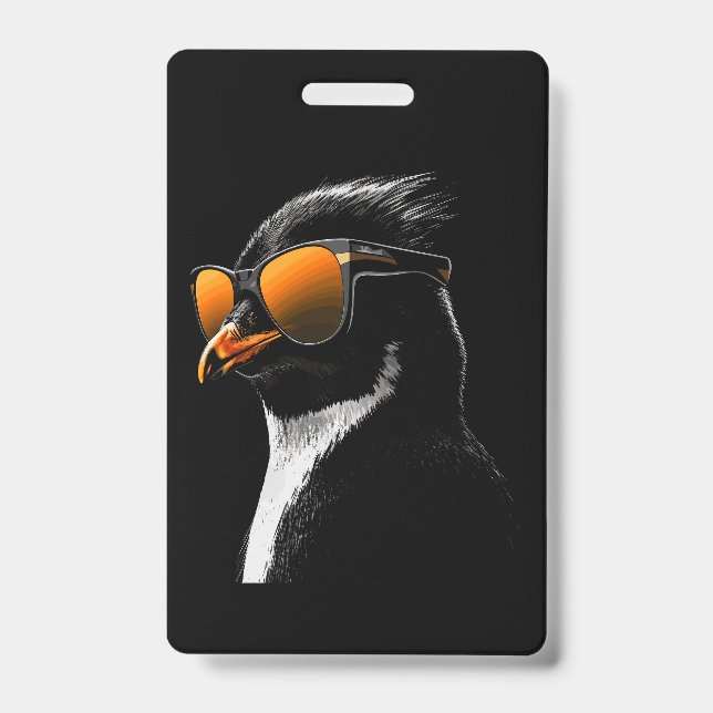 Pinguin-Sonnenbrille Ausweis (Vorderseite)
