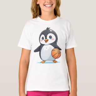 Pinguin spielt Basketball T-Shirt