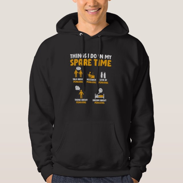Pinguin spricht über Pinguine Research Pinguine Hoodie (Vorderseite)
