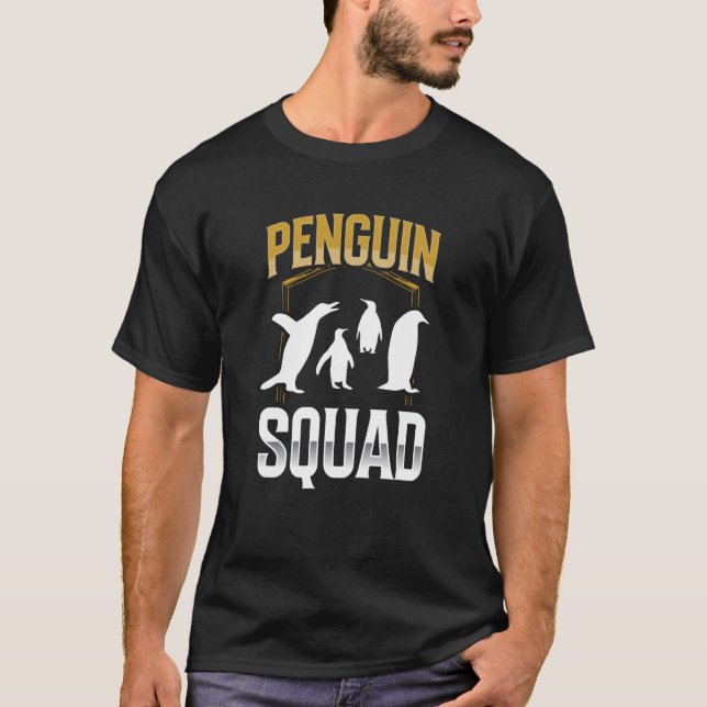 Pinguin Squad Süße Tier Pinguine T-Shirt (Vorderseite)