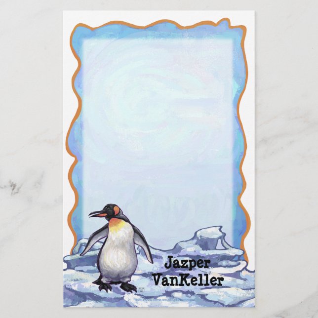 Pinguin Stationery Briefpapier (Vorderseite)