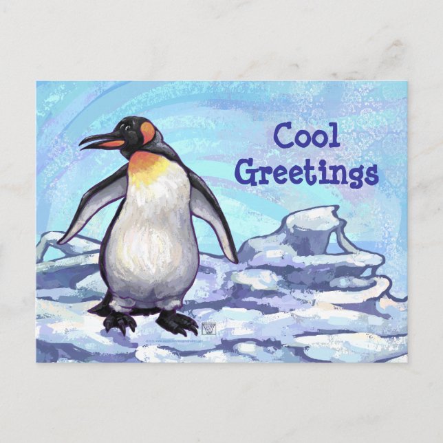 Pinguin Stationery Postkarte (Vorderseite)