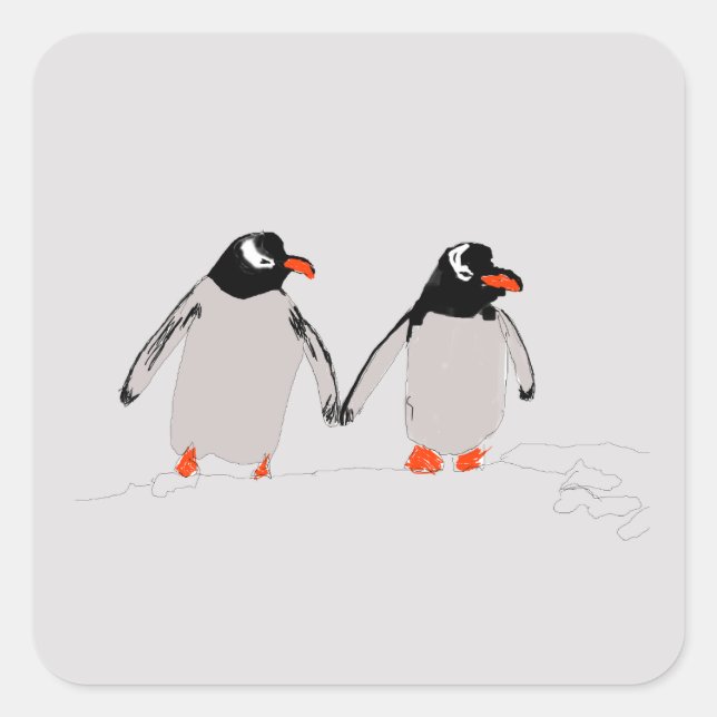 Pinguin Stickers (Vorderseite)