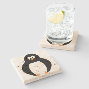 Pinguin Stone Untersetzer