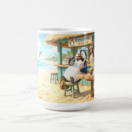 Pinguin Strandbar Kaffeetasse