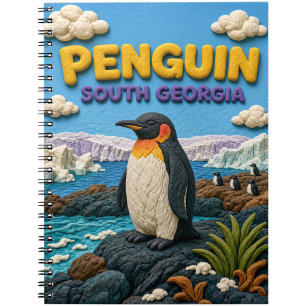 Pinguin Südgeorgien Modern KlayKoo Notizblock