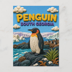Pinguin Südgeorgien Modern KlayKoo Postkarte
