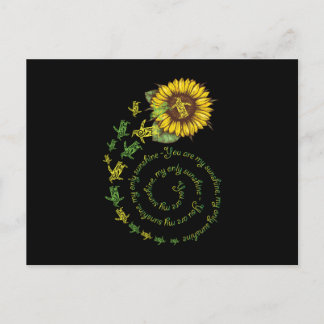 Pinguin Sunflower Postkarte