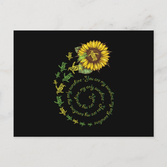 Pinguin Sunflower Postkarte (Vorderseite)