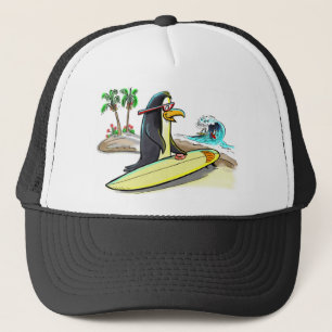 Pinguin-Surfer Truckerkappe