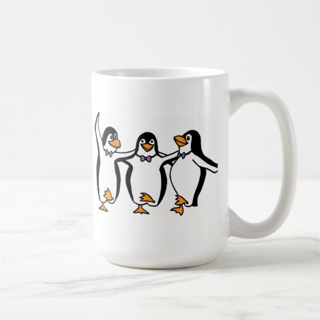 Pinguin-Tanzen Kaffeetasse (Rechts)