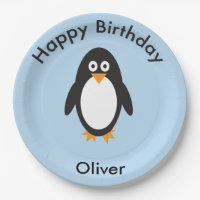 Pinguin-Teller zum Geburtstag