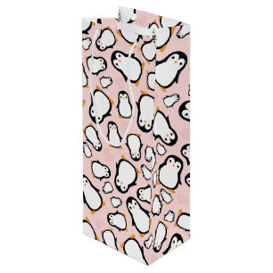 Pinguin Theme Baby Dusche Niedlich Geschenktüte Für Weinflaschen