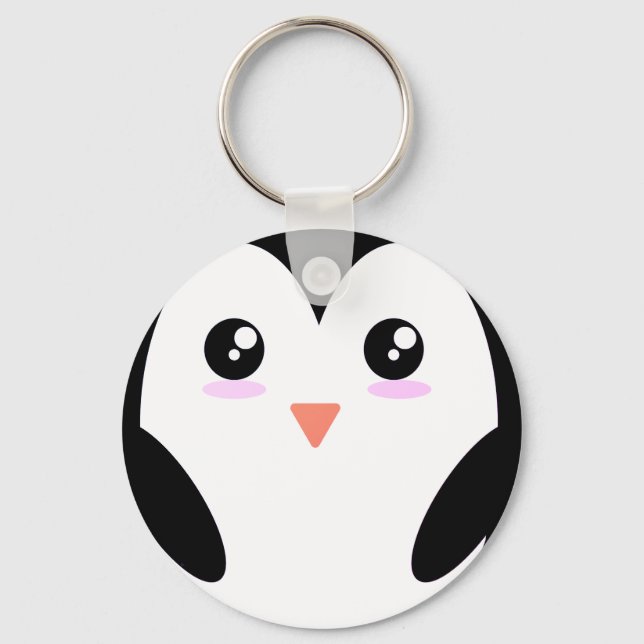 Pinguin, Tier, Kawaii Schlüsselanhänger (Vorderseite)