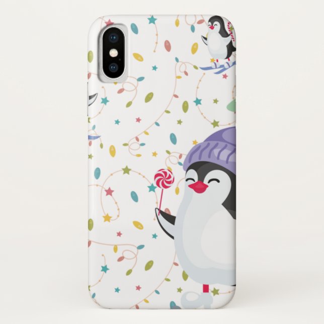 Pinguin-Torte Case-Mate iPhone Hülle (Rückseite)