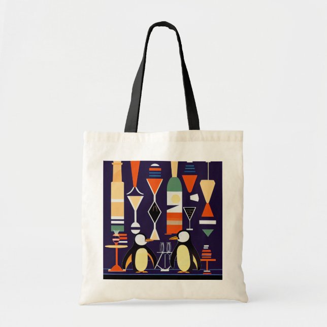 Pinguin Totem Tasche-em-Beutel Tragetasche (Vorne)