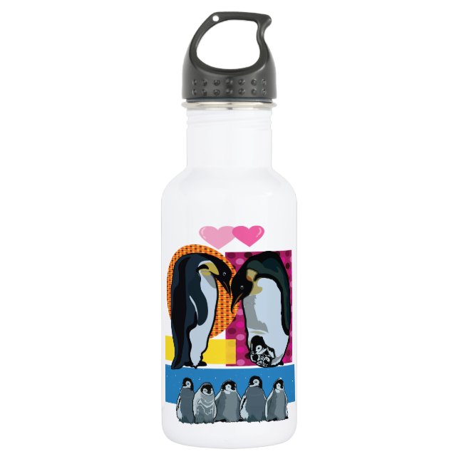 Pinguin Trinkflasche (Vorderseite)