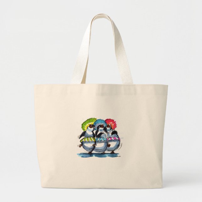 Pinguin Um Jumbo Stoffbeutel (Vorne)