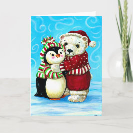 Pinguin-und Eisbär Weihnachten
