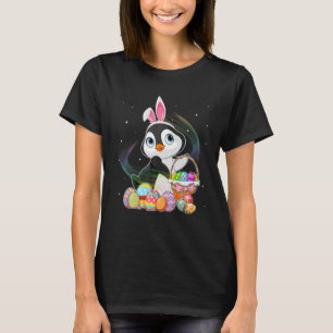 Pinguin und Hasen-Hut Ostereier Happy Day T-Shirt
