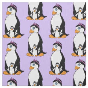 Pinguin und Küken Stoff