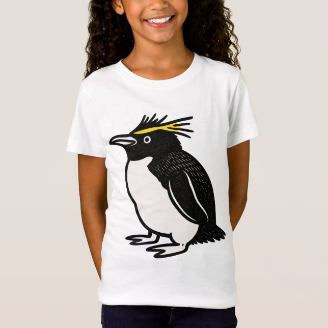 Pinguin Unisex Kinder T-Shirt (Vorderseite)