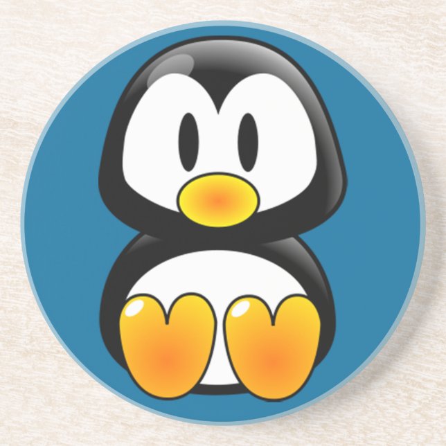 Pinguin-Untersetzer Getränkeuntersetzer (Vorne)