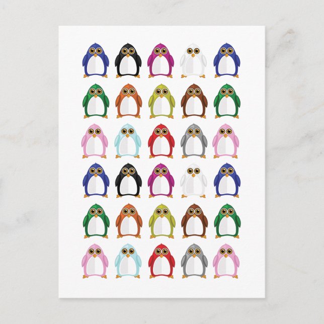 Pinguin Variety Postkarte (Vorderseite)
