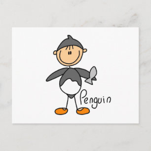 Pinguin-Verkleidungs-T-Shirts und Geschenke Postkarte