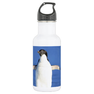 Pinguin Vogel Federn Schwarz Weiß Namen personalis Edelstahlflasche