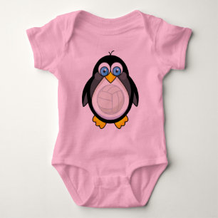 Pinguin-Volleyball-Geschenk Baby Strampler