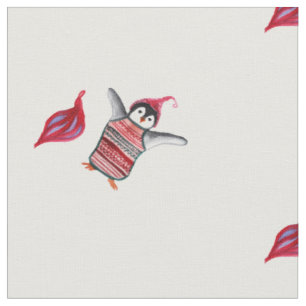 Pinguin Watercolor Art Stoff