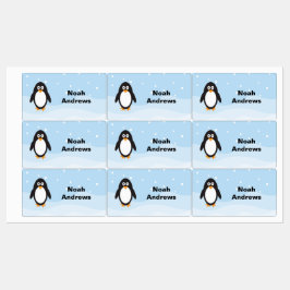 Pinguin Waterproof Name Labels für Schulen Etiketten