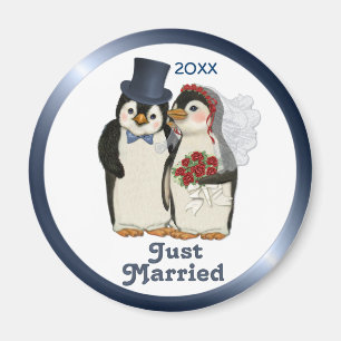 Pinguin Wedding Bride and Groom Krawatte - Anpasse Magnet