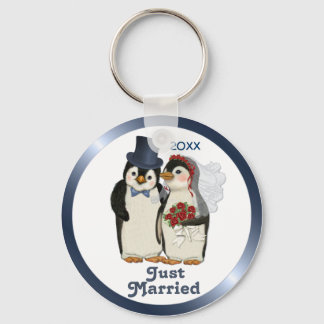 Pinguin Wedding Bride and Groom Krawatte - Anpasse Schlüsselanhänger
