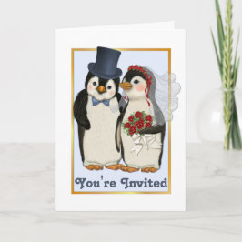 Pinguin Wedding - Sie sind eingeladen Card Einladung
