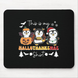 Pinguin Weihnachten Halloween Das Ist Mein Halloth Mousepad