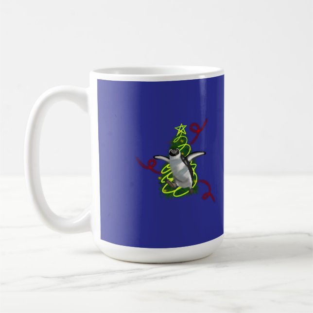 Pinguin Weihnachten Kaffeetasse (Links)