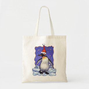 Pinguin-Weihnachten Tragetasche